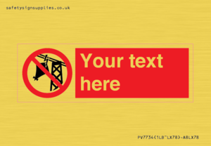 Custom prohibition do not fly kites near overhead electrical power lines